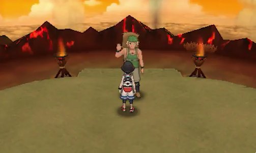pokemon_ultra_sun_and_ultra_moon_screenshot_of_hiker_appearing_atop_wela_volcano.jpg