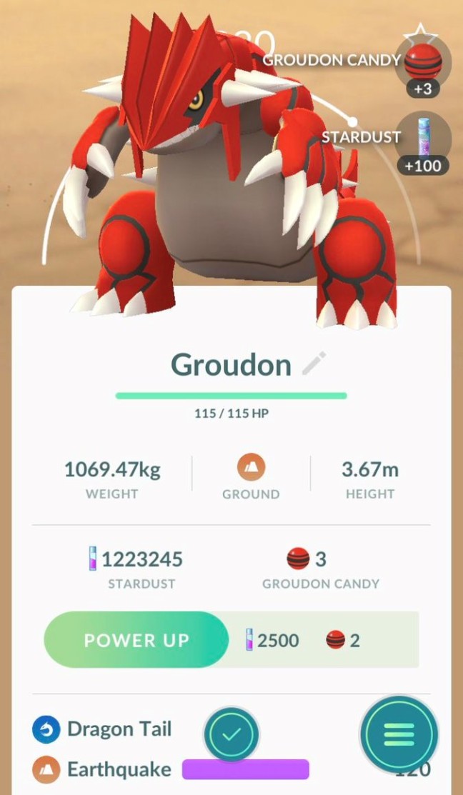 Image result for Groudon pokemon go