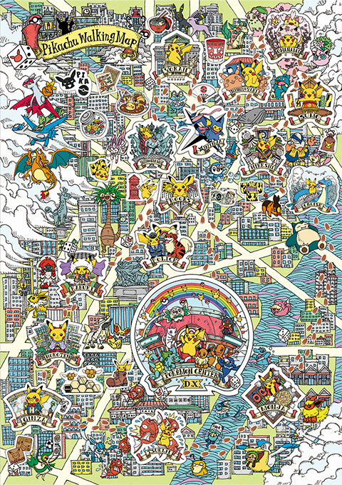 New Pikachu Walking Map Line Revealed For The Pokemon Center Tokyo Dx Pokemon Blog