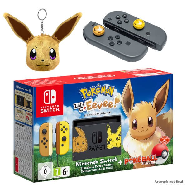 Nintendo Switch Pokémon Let's Go Pikachu and Eevee come with exclusive keyrings and analog caps at official Nintendo UK Store | Pokémon Blog