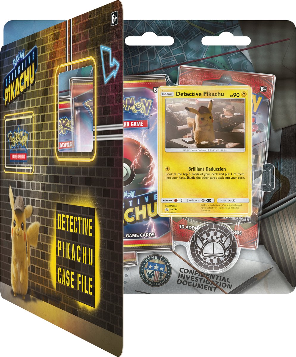 Pokemon TCG Detective Pikachu Booster Pack Free Shipping 