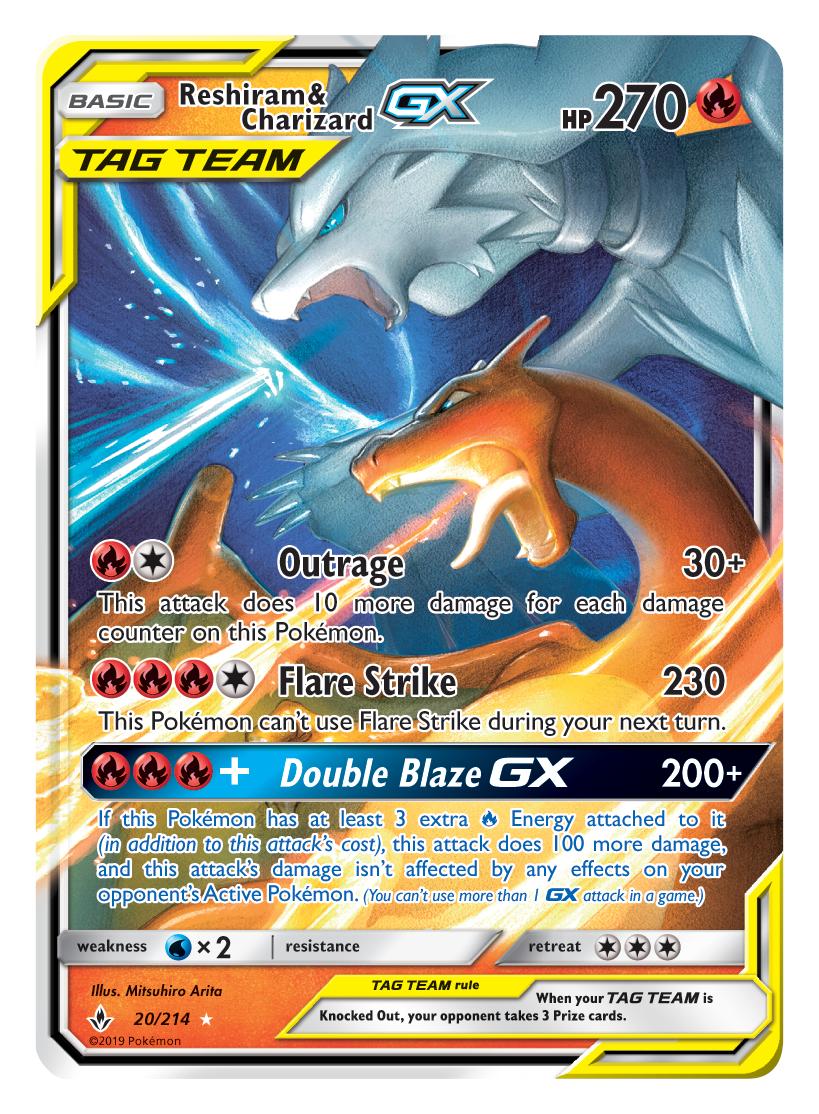 First Look At New Tag Team Pokémon Gx Cards Reshiram