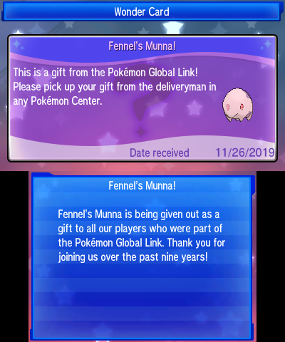 Fennels Munna Now Being Distributed Via Pokémon Global Link