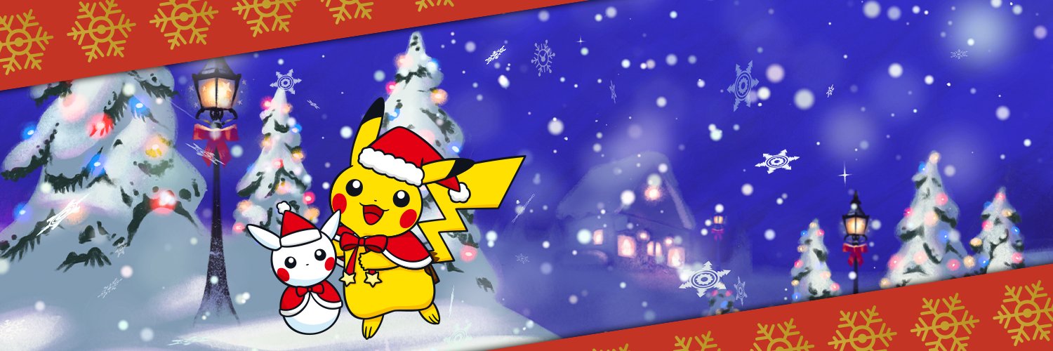 The Pokemon Company Updates Social Media Pages With New Header Image Featuring Santa Hat Pikachu And Snowman Pikachu Pokemon Blog