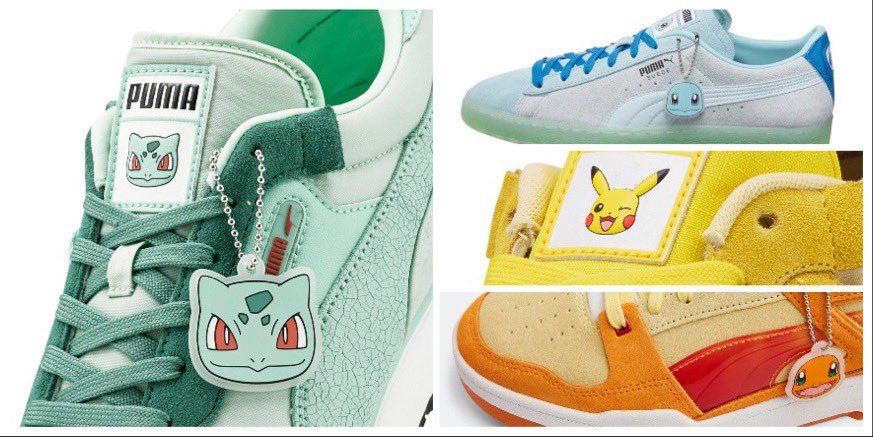 The PUMA x Pokémon collection will be available in North America exclusively at PUMA.com, the NYC flagship store, Locker, Foot Locker and Champs starting November 12, and also available