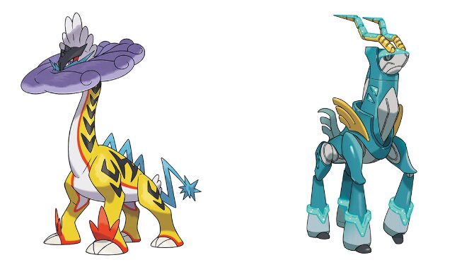 New Paradox Pokémon Raging Bolt and Iron Crown are based on the designs of  Raikou and Cobalion